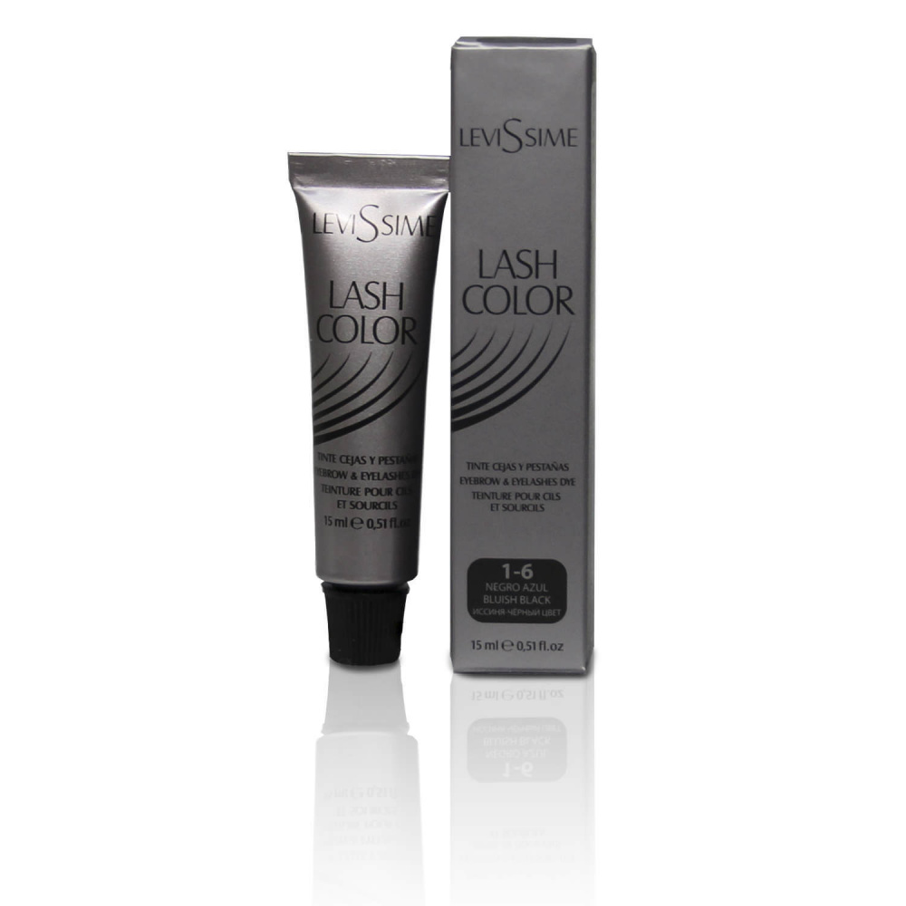  Levissime Краска для бровей и ресниц Иссине-черная Lash Color 15 мл.  