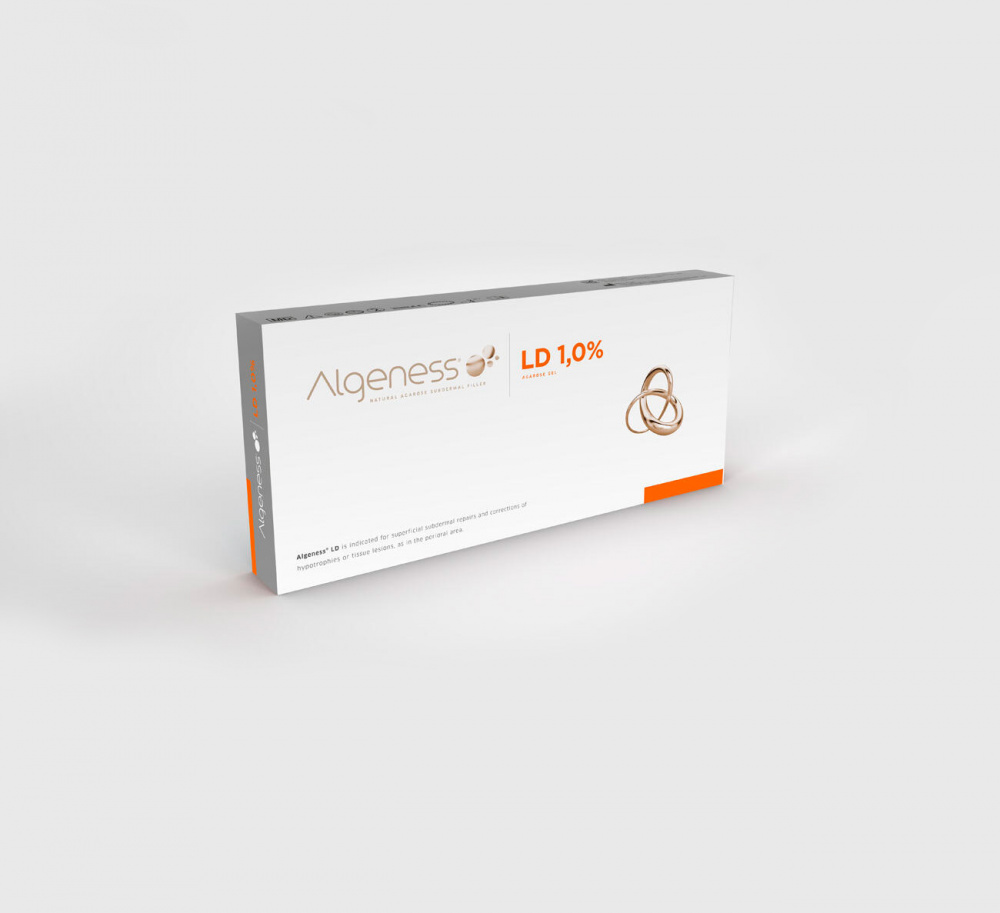 ALGENESS® LD 1.0% Коррекция поверхностных морщин Альгенес LD на основе агарозы 