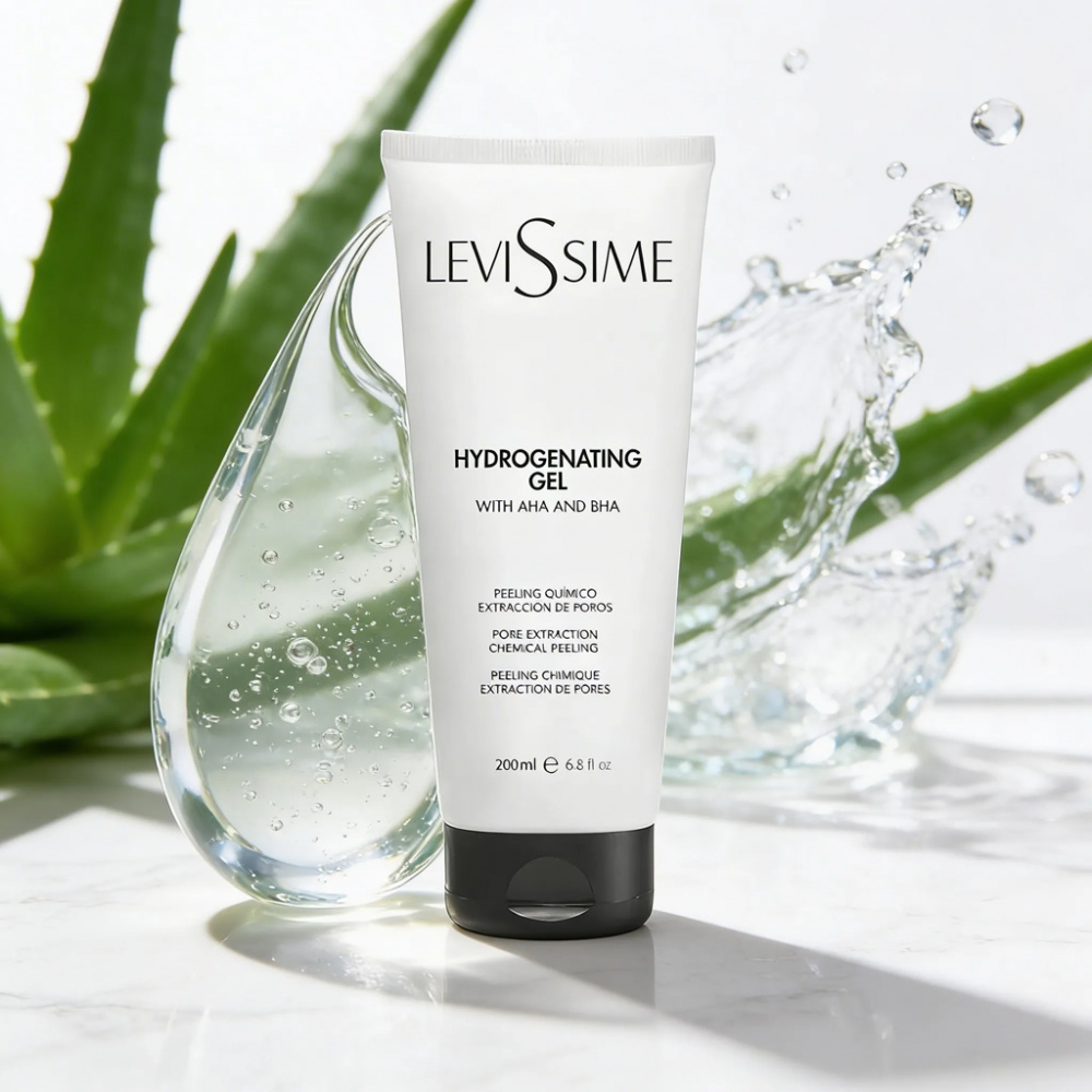 LeviSsime Гидрирующий гель-пилинг с АНА и ВНА кислотами Hydrogenating gel with AHA and BHA, 200 мл 