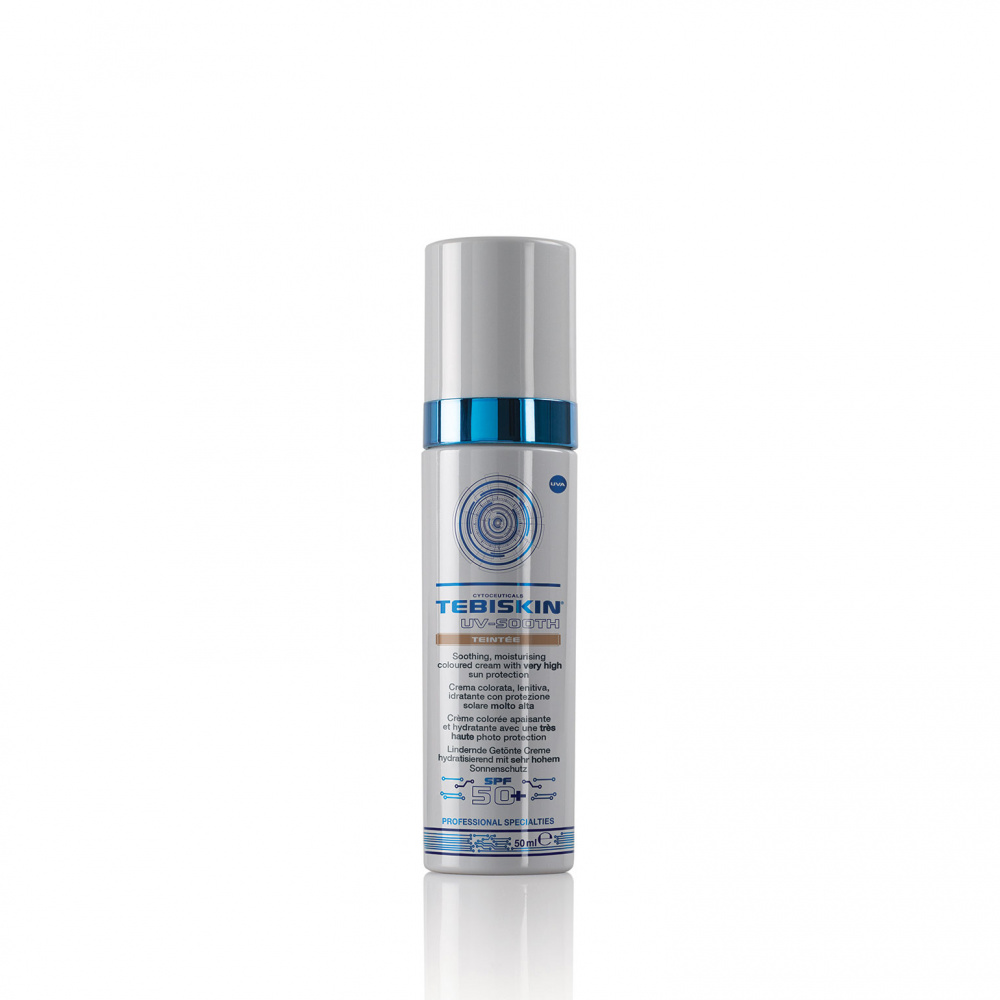 Tebiskin UV-Sooth Teintee SPF 50 Тонирующий успокаивающий крем с SPF 50+ 50 мл 