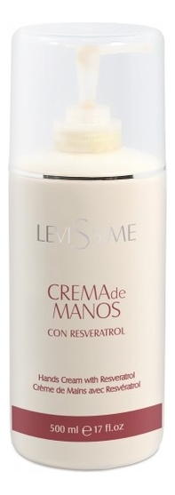 Levissime Нands cream with resveratrol Крем для рук с ресвератролом 500 мл 