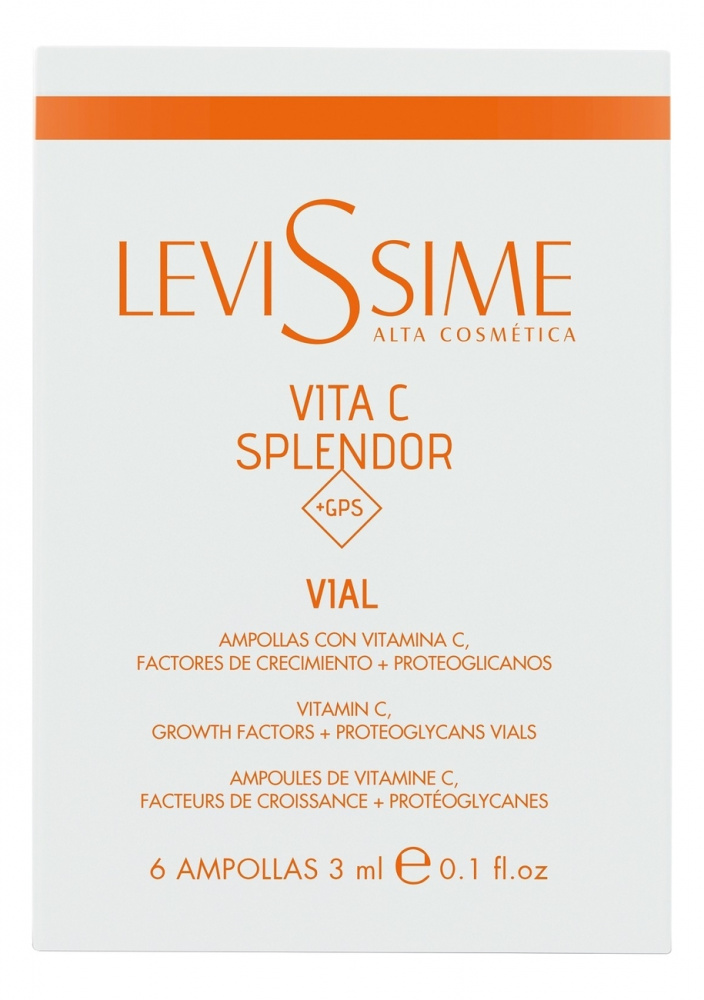 Levissime Комплекс с витамином С и протеогликанами VITA C VIALS + GPS 6*3 мл 