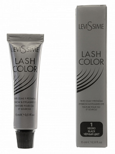 LeviSsime  Краска для бровей и ресниц Lash Color Black, 15 мл 